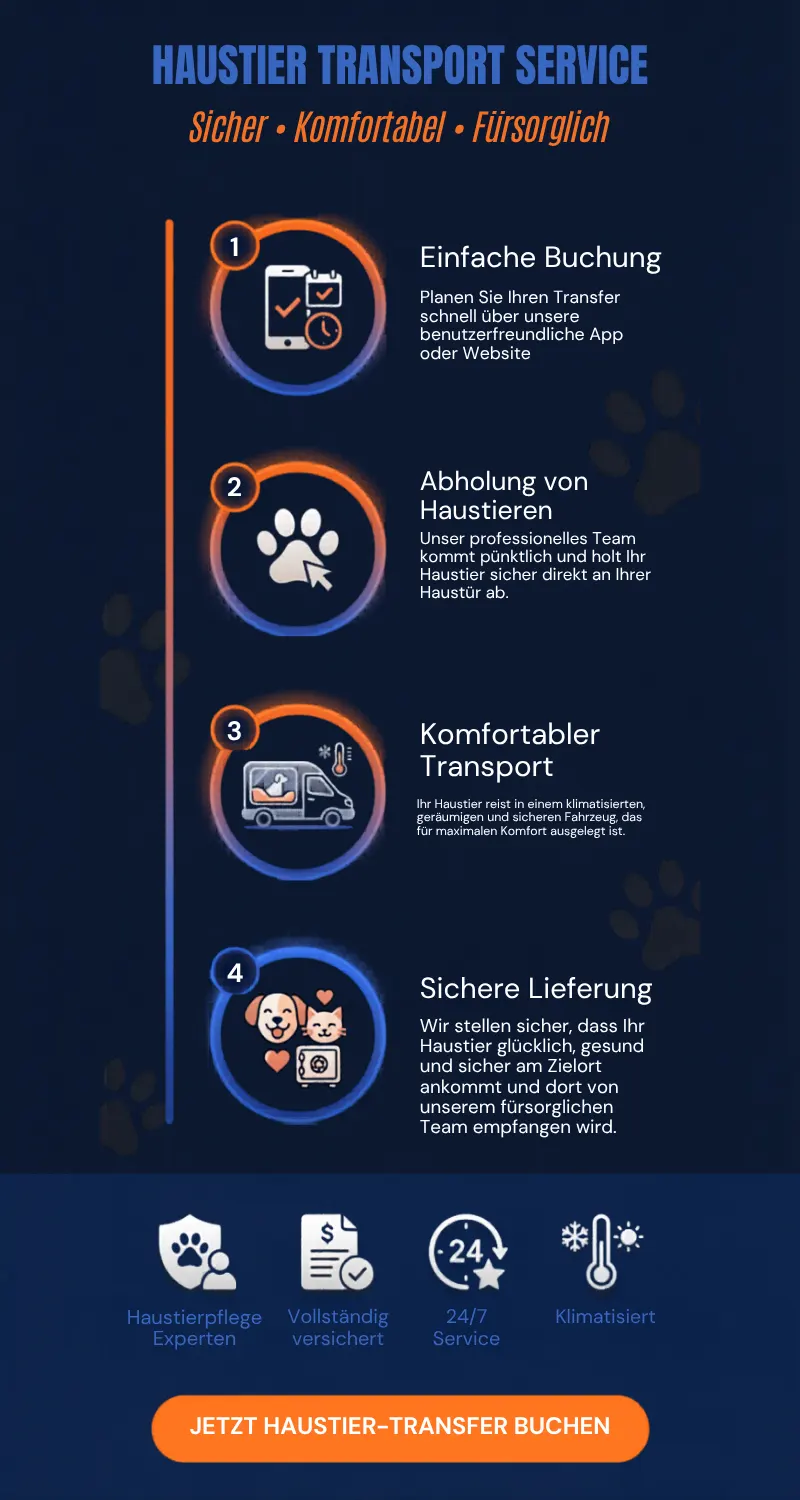 FH Transfer Tier-Taxi Deutschland – Katze in sicherer Transportbox im Fahrzeug, beruhigte Tier-Reise